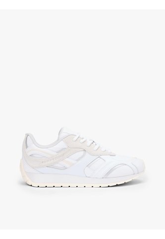 Tenis Blanco De Cuero Con Monograma TH Tommy Hilfiger Tommy Hilfiger