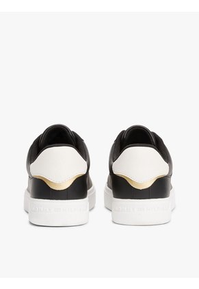Tenis Negro Essential De Cuero Tommy Hilfiger