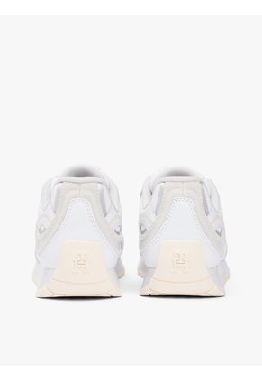 Tenis Blanco De Cuero Con Monograma TH Tommy Hilfiger