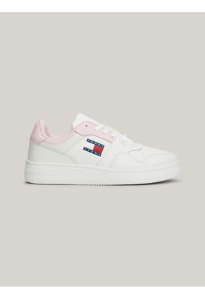 Tenis Rosa Essential De Cuero Retro Tommy Hilfiger