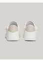 Tenis Beige De Cuero Con Cierre De Velcro Tommy Hilfiger de Tommy Hilfiger