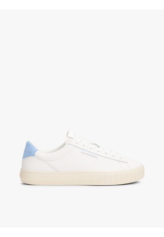 Tenis Azul Essential De Cuero Con Logo Tommy Hilfiger Tommy Hilfiger