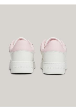 Tenis Rosa Essential De Cuero Retro Tommy Hilfiger