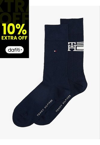 Pack Azul De 2 Medias Con Logo Y Estampado TH Tommy Hilfiger Tommy Hilfiger