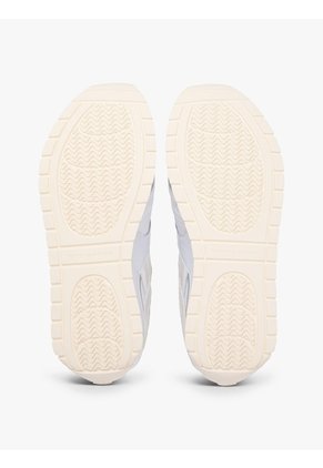 Tenis Blanco De Cuero Con Monograma TH Tommy Hilfiger