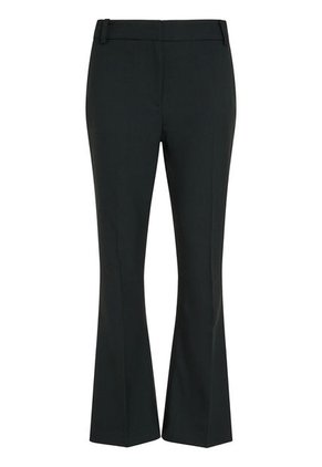 Pantalón Negro Acampanado Con Logo Esmaltado Tommy Hilfiger