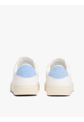 Tenis Azul Essential De Cuero Con Logo Tommy Hilfiger