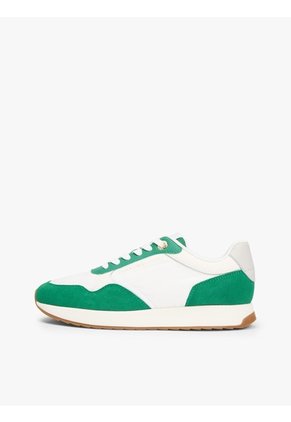 Tenis Verde Runner De Materiales Mixtos Tommy Hilfiger