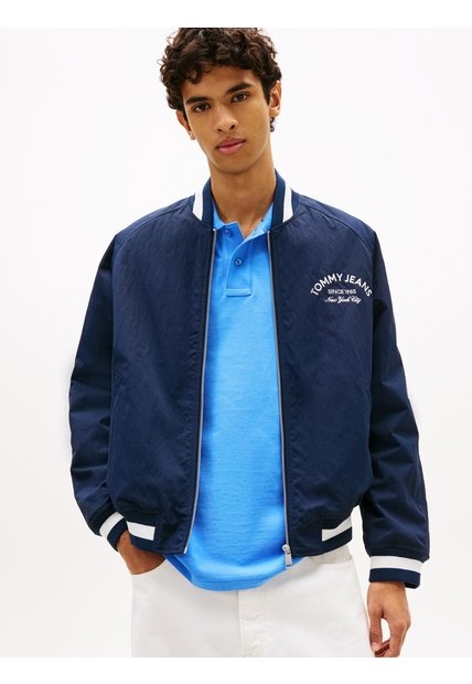 Chaqueta Multicolor Bomber Varsity De Nailon Tommy Jeans