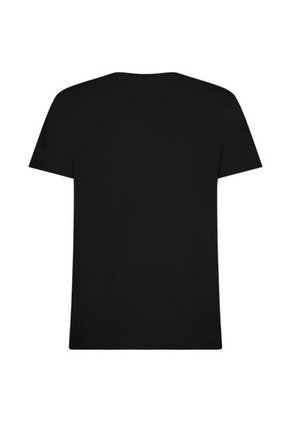 Camiseta Negra Slim Fit Cuello En V Esencial Algodón