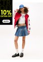 Minifalda Azul Tommy Girl Con Plisado Tommy Jeans de Tommy Hilfiger