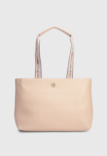 Bolso Beige-Negro-Blanco TOMMY HILFIGER