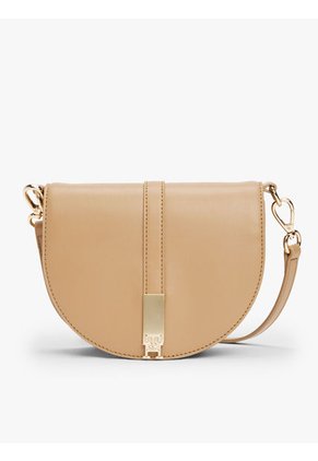 Bolso Beige Saddle Heritage Con Correa Cruzada Tommy Hilfiger