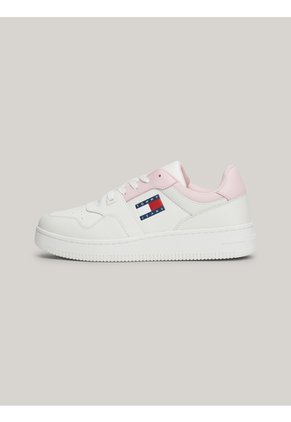 Tenis Rosa Essential De Cuero Retro Tommy Hilfiger