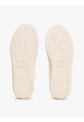 Tenis Azul Essential De Cuero Con Logo Tommy Hilfiger