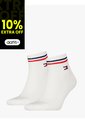 Pack Blanco De 2 Calcecines Con Logo Tommy Hilfiger de Tommy Hilfiger