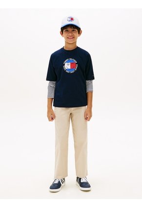 Camiseta Multicolor Con Logo Gráfico Tommy Hilfiger