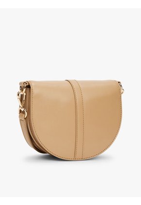 Bolso Beige Saddle Heritage Con Correa Cruzada Tommy Hilfiger