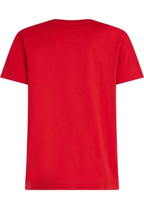 Camiseta Con Cinta Distintiva Hombre Rojo Tommy Hilfiger