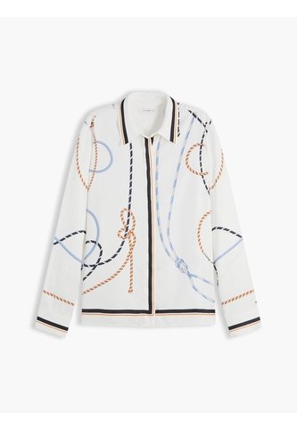 Camisa Blanca De Corte Regular Con Estampado De Cuerdas Tommy Hilfiger Tommy Hilfiger