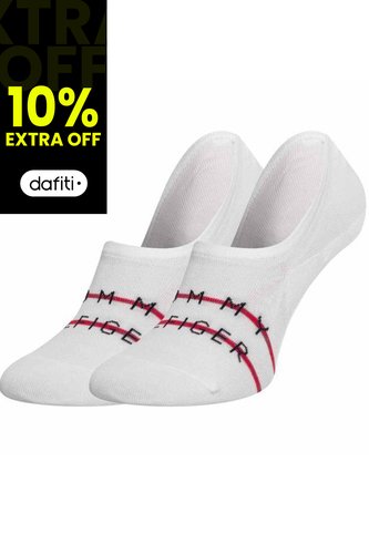 Pack Blanco De 2 Medias Invisibles Con Logo Tommy Hilfiger Tommy Hilfiger