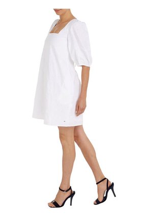 Vestido Hasta La Rodilla Mujer Blanco Tommy Hilfiger