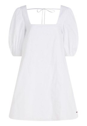 Vestido Hasta La Rodilla Mujer Blanco Tommy Hilfiger