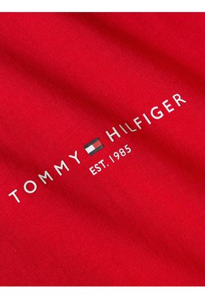 Camiseta Con Cinta Distintiva Hombre Rojo Tommy Hilfiger