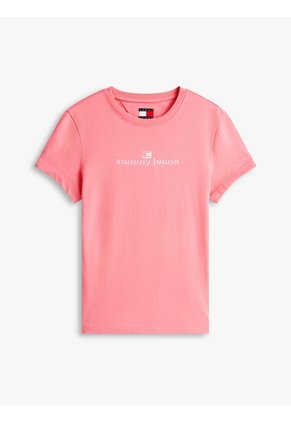 Camiseta Roja Essential De Corte Slim Tommy Jeans