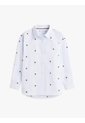 Camisa Celeste De Corte Regular Con Rayas Y Logo Tommy Hilfiger de Tommy Hilfiger