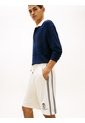 Bermudas Blanco De Chándal Con Escudo Bordado Tommy Hilfiger de Tommy Hilfiger