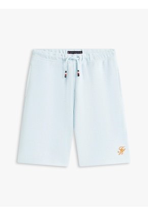 Bermudas Azul Con Logo Script Tommy Hilfiger