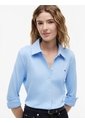Camisa Celeste De Piqué 1985 De Corte Slim Tommy Hilfiger de Tommy Hilfiger