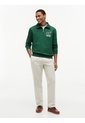 Saco Verde De Rugby Con Cremallera De Un Cuarto Y Logo Tommy Hilfiger de Tommy Hilfiger