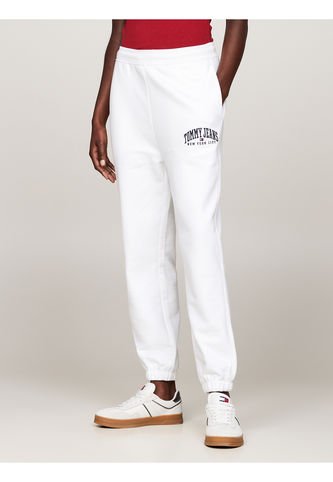 Joggers Gris Amplios Con Logo Universitario Tommy Jeans Tommy Hilfiger
