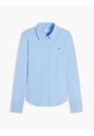Camisa Celeste De Piqué 1985 De Corte Slim Tommy Hilfiger de Tommy Hilfiger