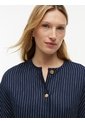 Blusa Azul Oscuro De Raya Diplomática Con Botones Dorados Tommy Hilfiger de Tommy Hilfiger
