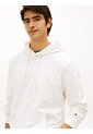 Buzo Blanco Con Capota AOP Flag Jacquard Tommy Hilfiger de Tommy Hilfiger