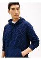 Buzo Azul Con Capota AOP Flag Jacquard Tommy Hilfiger de Tommy Hilfiger