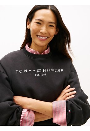 Saco Negro Con Logo Corp Moderno Tommy Hilfiger