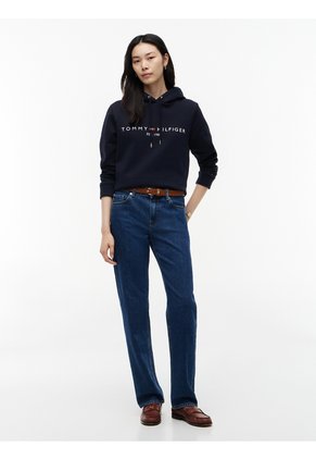 Suéter Azul Heritage Con Gorro  Tommy Hilfiger