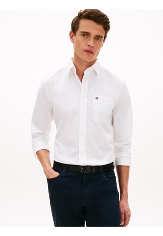 Camisa Blanca Oxford Ligera De Corte Regular Tommy Hilfiger Tommy Hilfiger