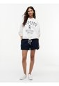Saco Blanco Amplio Con Bajo Con Cordón Y Escudo Tommy Hilfiger de Tommy Hilfiger