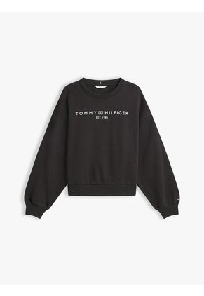Saco Negro Con Logo Corp Moderno Tommy Hilfiger
