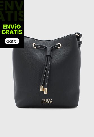 Bolso Manos Libres TOMMY HILFIGER Claudie II Negro Tommy Hilfiger