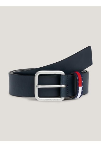 Cinturón Azul Ryan Essential De Cuero Tommy Hilfiger