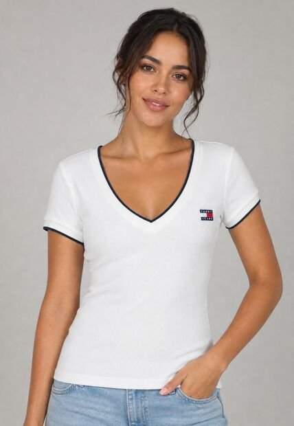 Camiseta TOMMY HILFIGER Marfil