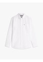 Camisa Blanca Oxford Ligera De Corte Regular Tommy Hilfiger de Tommy Hilfiger