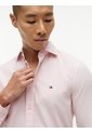 Camisa Rosa De Corte Regular En Popelín Lavado Tommy Hilfiger de Tommy Hilfiger