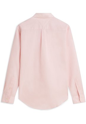 Camisa Rosa De Corte Regular Manga Larga Con Tejido Dobby Tommy Hilfiger